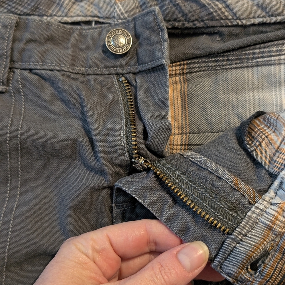 Patagonia Organic Cotton Skirt Women’s 8 Gray Utility Outdoor Casual Mini - Picture 5 of 11